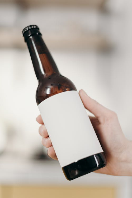 A bottle with no label