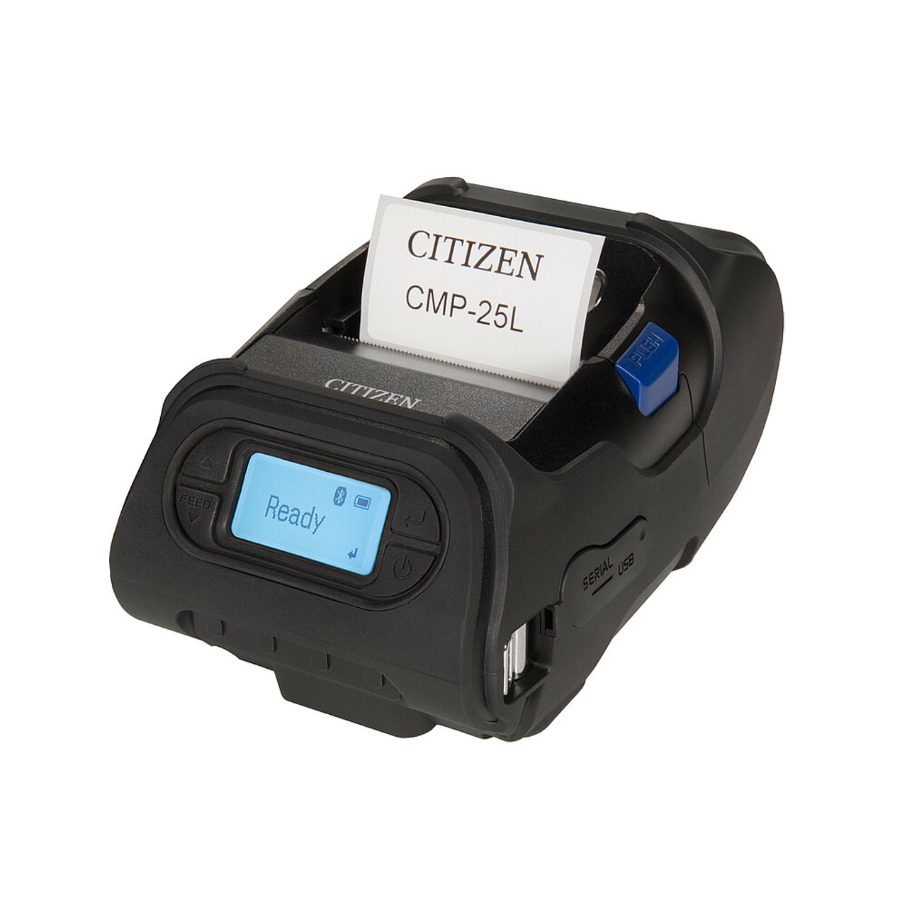 Citizen CMP-25UZL mobile label printer designed for portable and quick label printing.