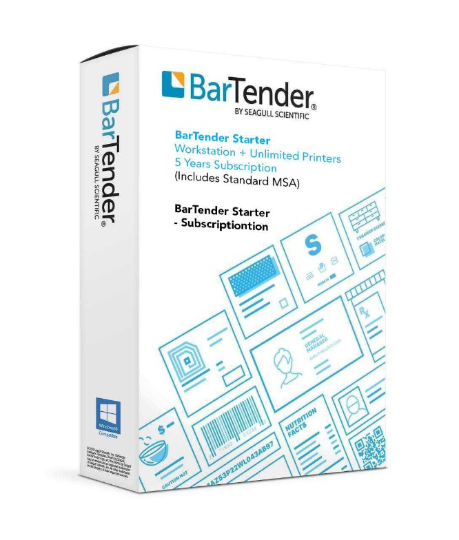 A picture of a label design software