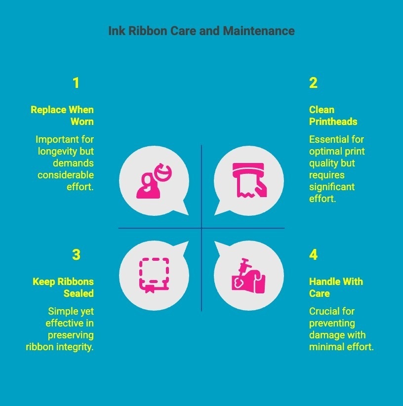 Infographics on Ink Ribbon Care and Maintenance Infographics on Ink Ribbon Care and Maintenance