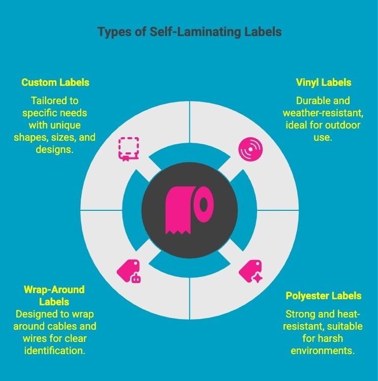 Infographics on Types of Self-Laminating Labels Infographics on Types of Self-Laminating Labels