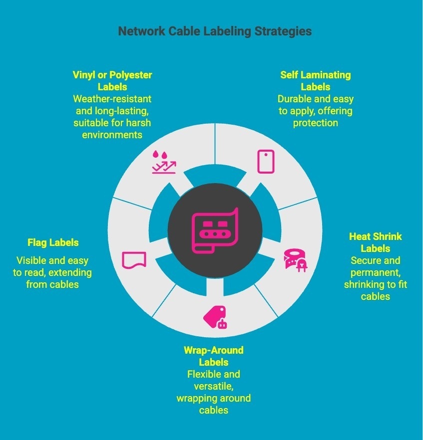 Infographics on Network Cable Labeling Strategies Infographics on Network Cable Labeling Strategies