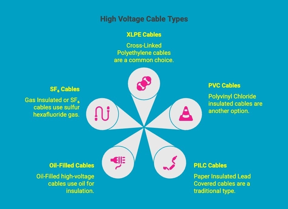 Infographics on High Voltage Cable Types Infographics on High Voltage Cable Types