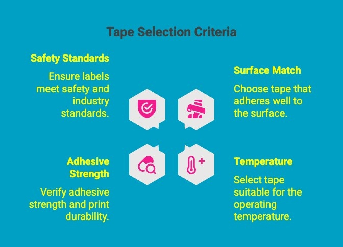 Infographics on Tape Selection Criteria Infographics on Tape Selection Criteria