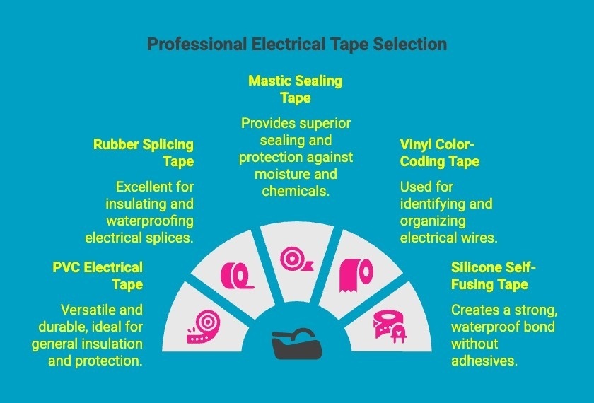 Infographics on Professional Electrical Tape Selection Infographics on Professional Electrical Tape Selection