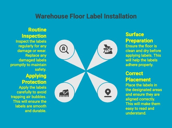 Infographics on Warehouse Floor Label Installation Infographics on Warehouse Floor Label Installation