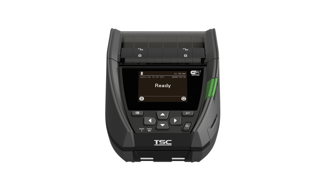 TSC ALPHA-30L 3” Label and Receipt Portable Printer with Peeler | A30L-A001-0001