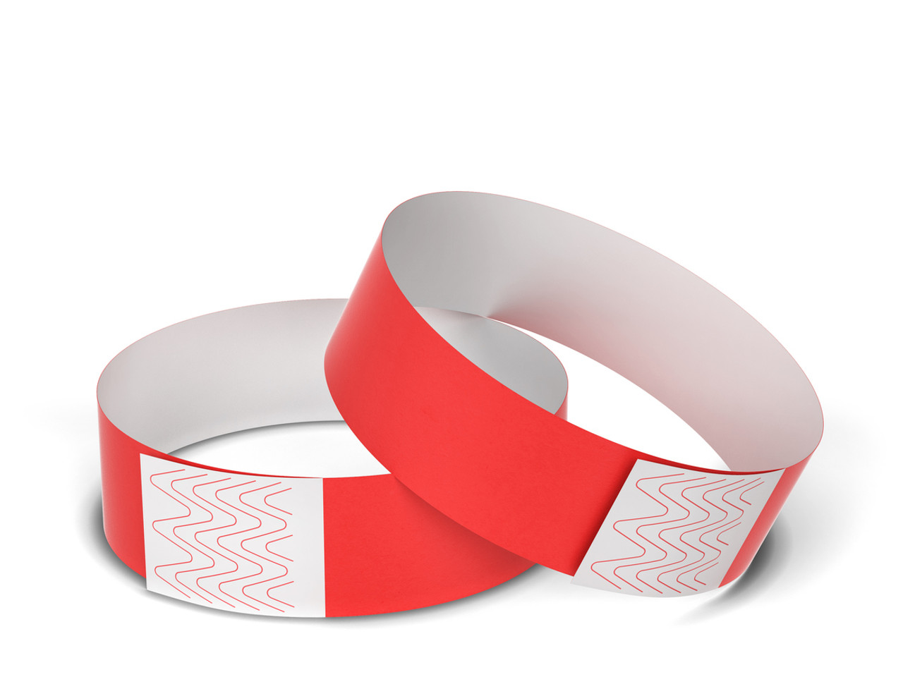 Direct Thermal Red Medical Wristbands 1x11"