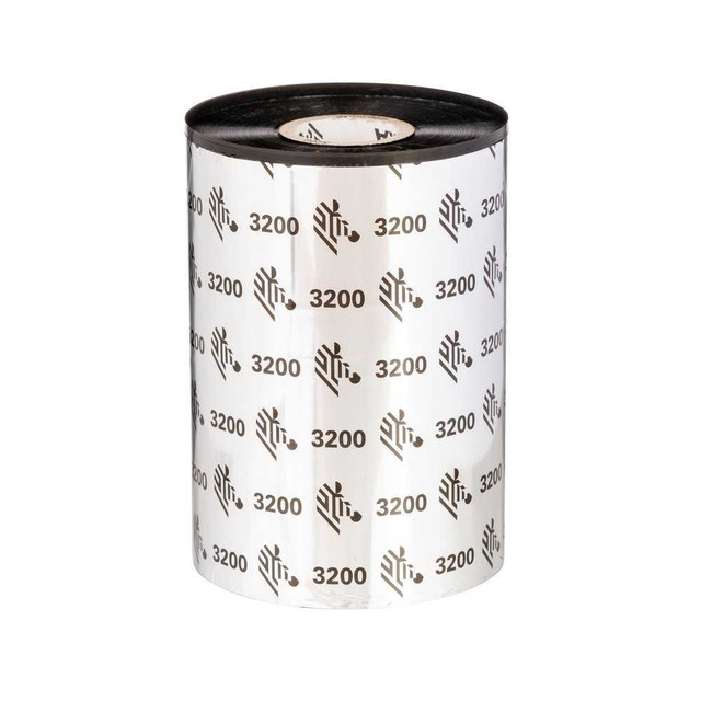 Zebra 03200BK08045 | 80mmx450m (3.15"x1476ft) 3200 Wax/Resin Ribbon - 1"Core CSO - 6 RLs/Carton