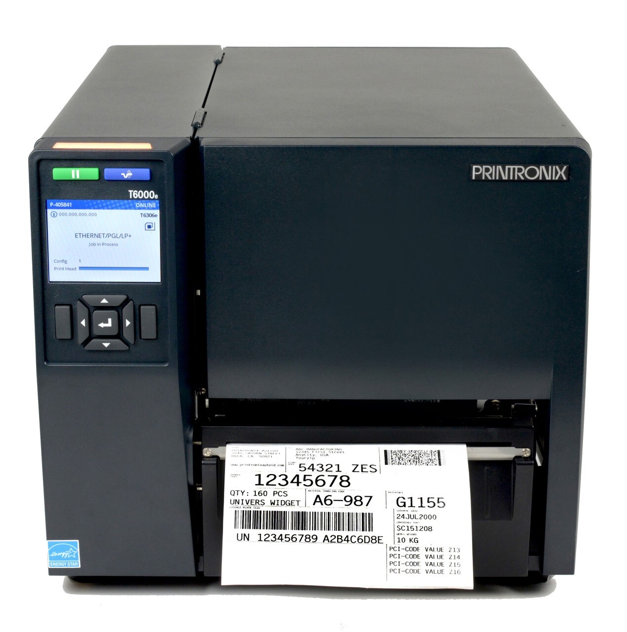 Printronix T6000e 6-Inch Wide 203 dpi T6206 Thermal Transfer Printer