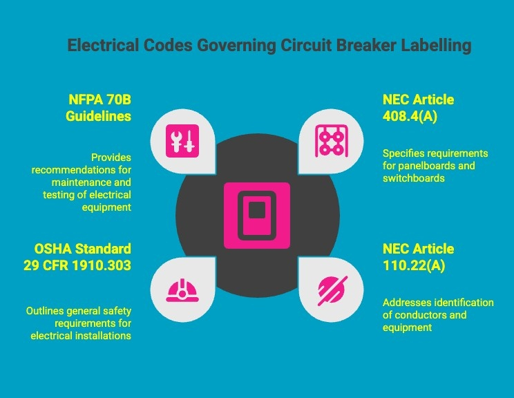 Infographics on Electrical Codes Governing Circuit Breaker Labelling
